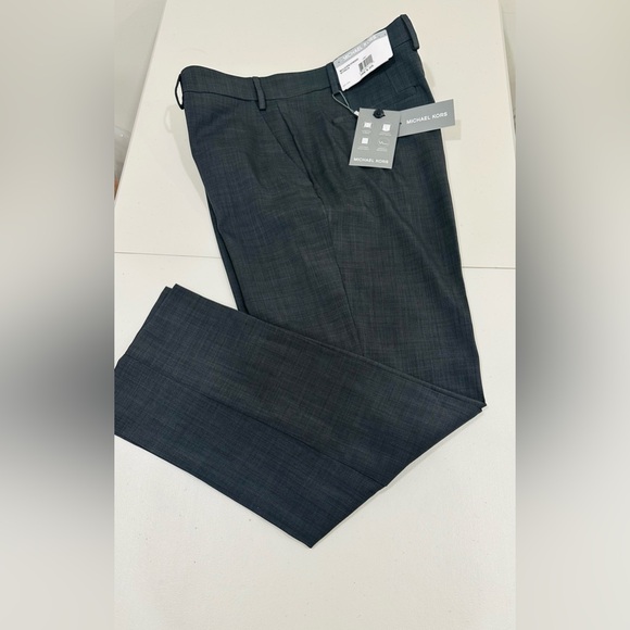 NWT Michael Kors Monroe Grey Classic Dress Pants 38Wx30L - Picture 1 of 7